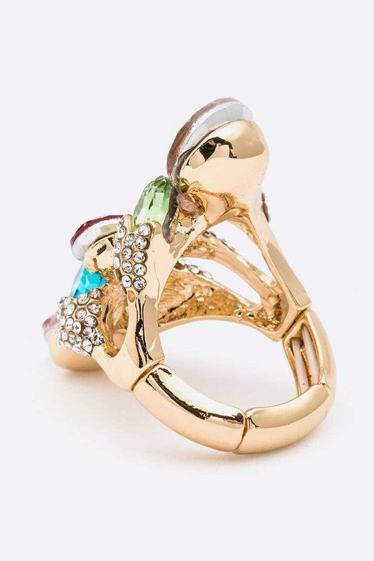 Crystal Iconic Stretch Ring