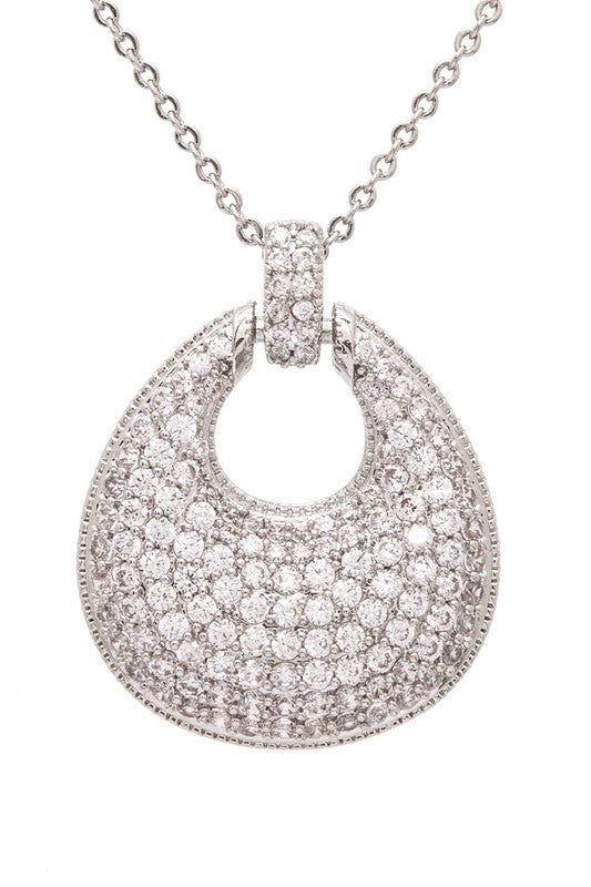 Micro Setting CZ Pendant Necklace