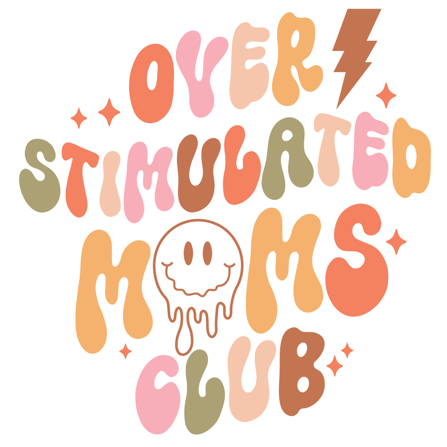 Overstimulated Moms Club | Build Your Own Shirt