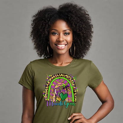 Rainbow Mardi Gras Graphic Tee