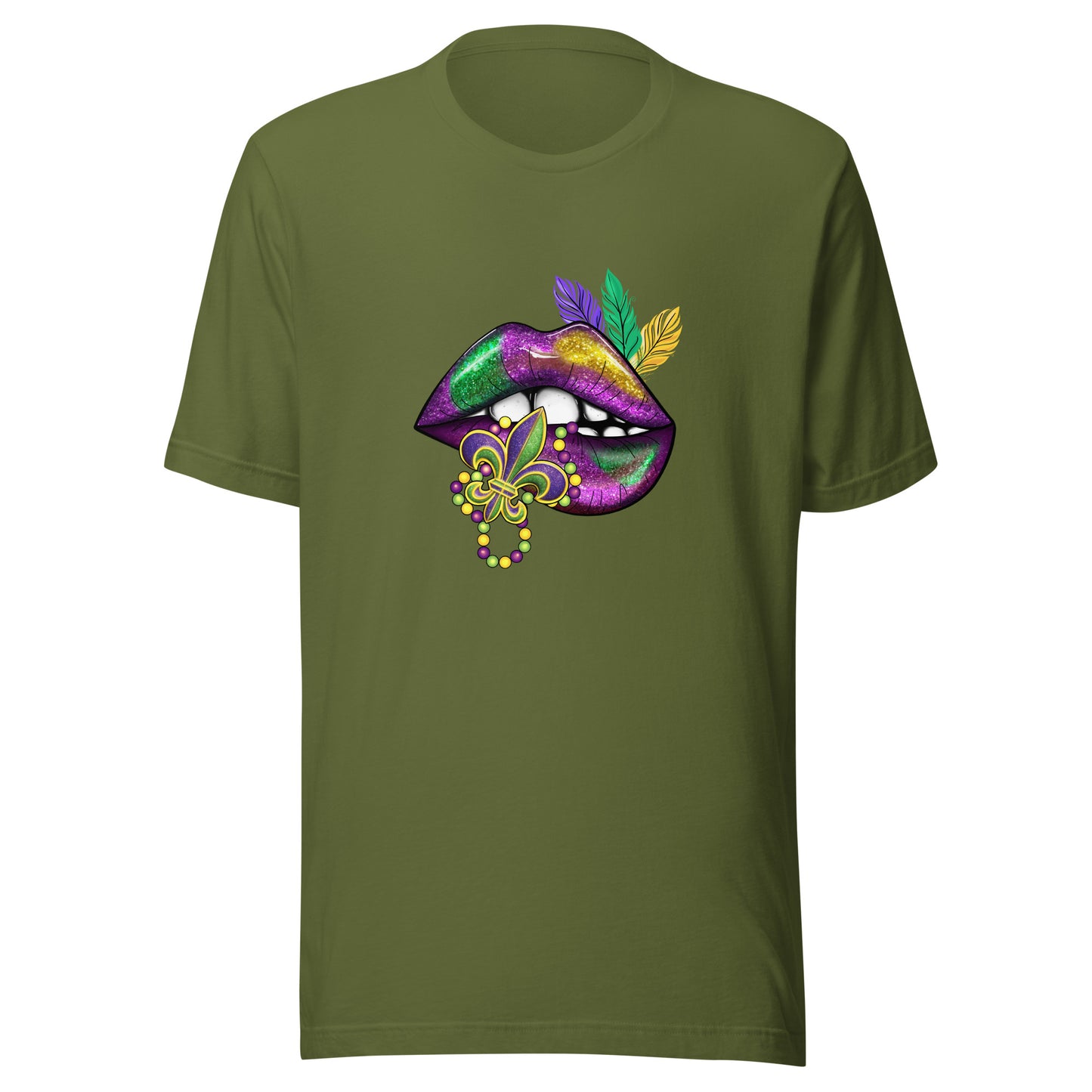 Mardi Gras Lips Graphic Tee